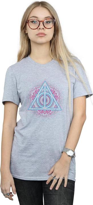Immagine prodotto Neon Deathly Hallows Maglietta Ampia Donna (L)