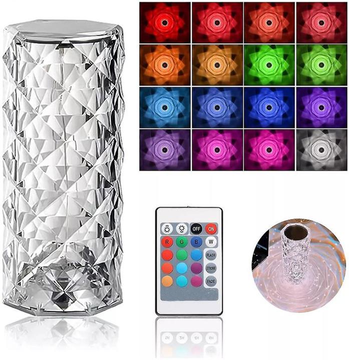 Immagine prodotto PhoneLook Lampada d'ambiente tattile portatile sans fil effet cristal LED multicolore 16 couleurs Grande (0.22 m)