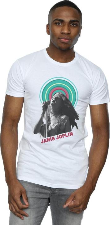 Actual product image Janis Joplin Mens Halo Photo T-Shirt (XXL)