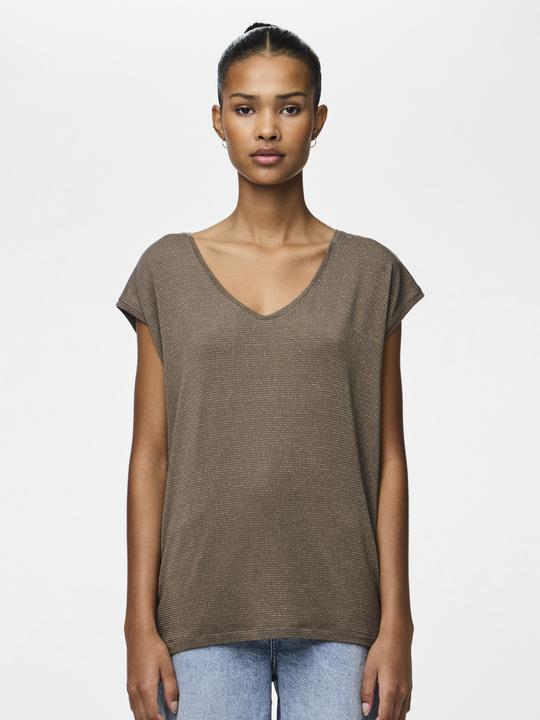 Actual product image Pieces Pcbillo Tee Lurex Stripes Noos Bc (XS)