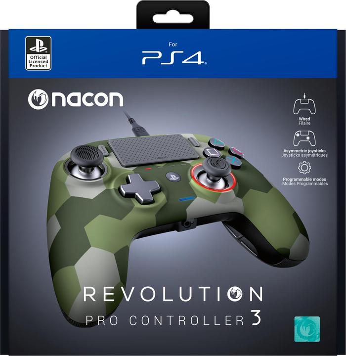 Actual product image Bigben Joypad Nacon Revolution Pro Controller V3 Camo Green (PC, PS4)