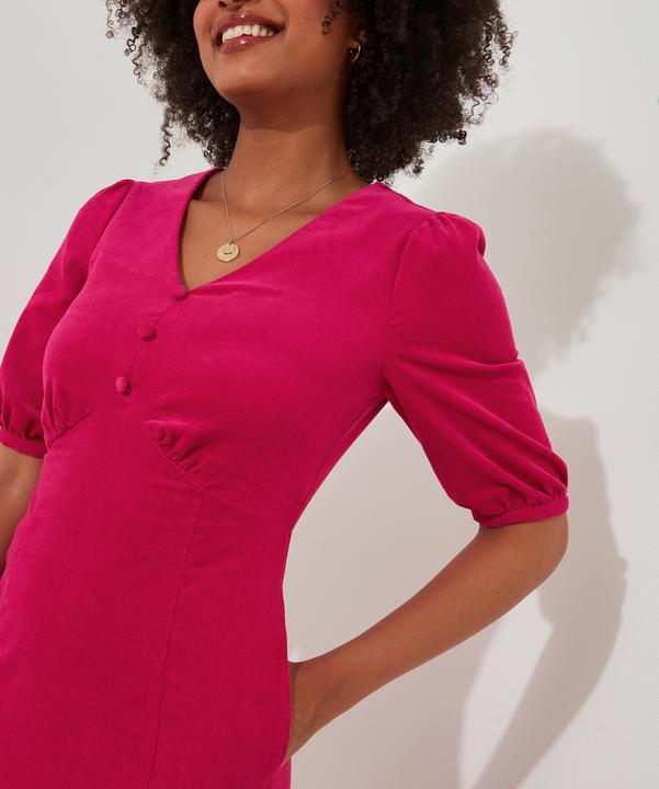 Image du produit Joe Browns Robe en velours côtelé vintage à manches bouffantes (38)