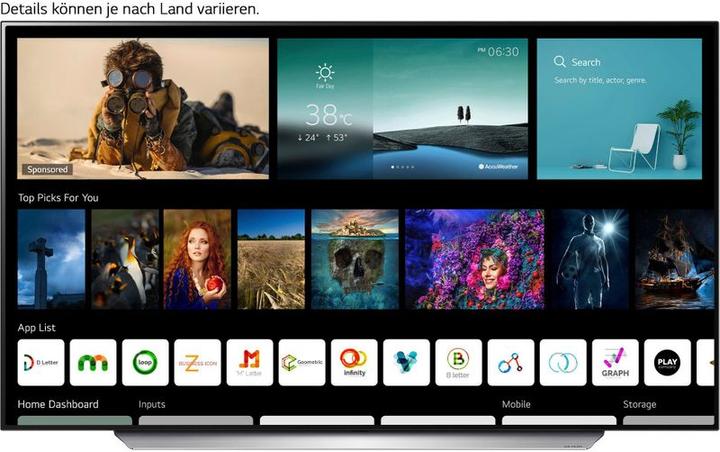 Actual product image LG OLED77C17LB (77", OLED, 4K)