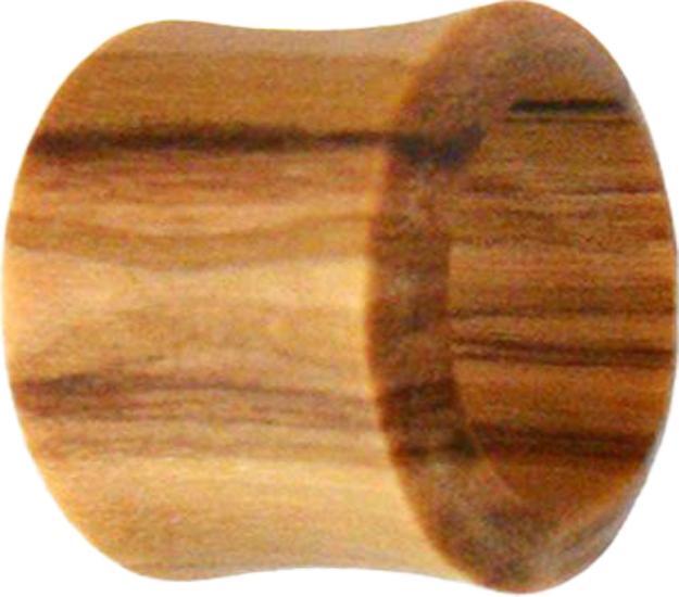 Star Piercing Flared Tunnel aus Olivenholz (ohne Messing, Organisch)