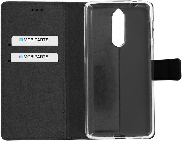 Productafbeelding Mobiparts Premium Wallet TPU Case Nokia 8 Black (Nokia 8)