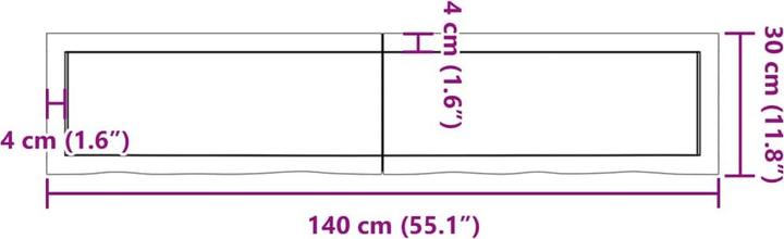 Produktbild VidaXL Saba (140 x 30 x 6 cm)