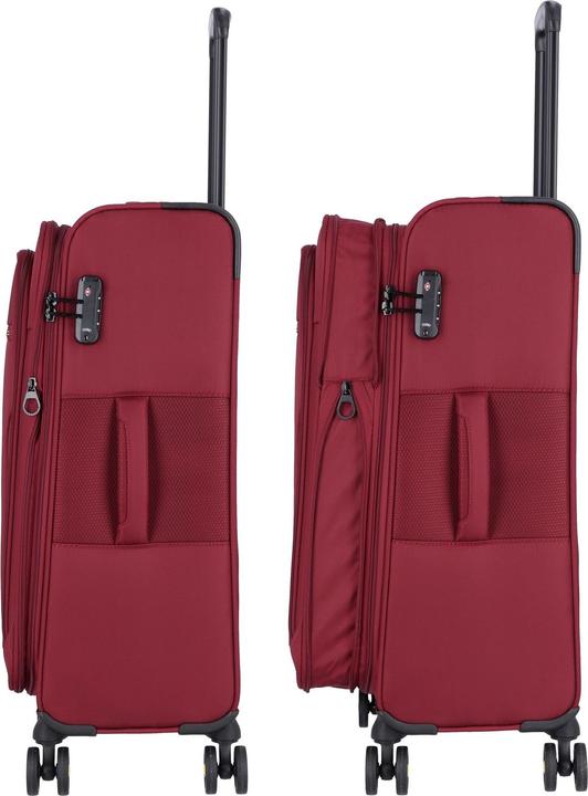 Actual product image D&N Travel Line 9704 4-wheel trolley M 68 cm with expansion fold (75 l, M (50 - 90l))