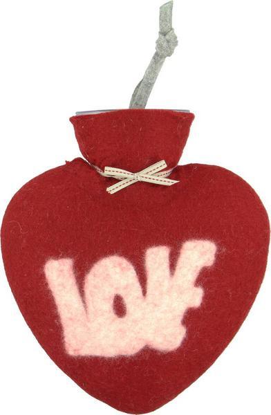 Immagine prodotto Dorothee Lehnen Borsa dell'acqua calda LOVE, 0,7 l, rosso (0.70 l)