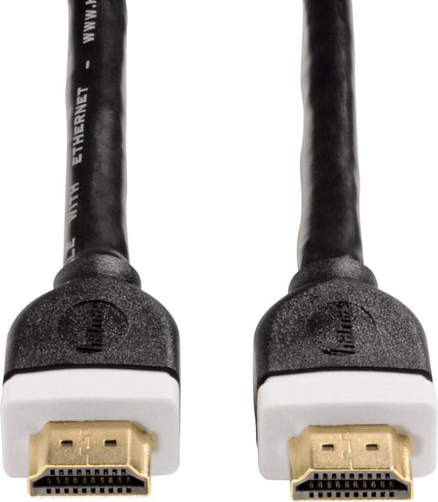 Image du produit Hama Lot de 2 câbles 4K HDMI Highspeed 3 m, Ethernet, plaqué or, double blindage, UHD (3 m, HDMI)