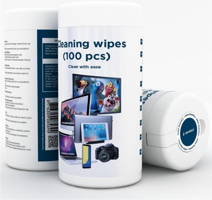Produktbild Gembird Reinigungstücher (Wipes) (100 x)