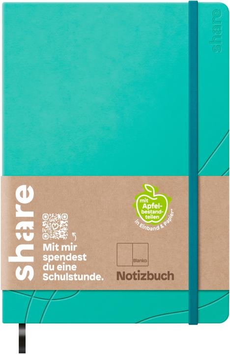 Image du produit Share Notizbuch A5, blanko (A6)