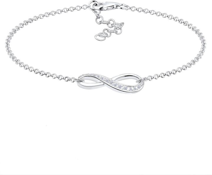 Actual product image Elli mit Infinity Symbol und Zirkonia Kristallen (18 cm, Sterling Silver)