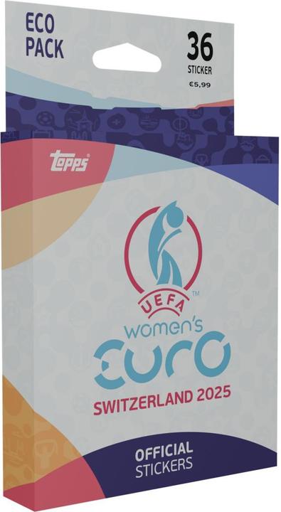 Actual product image Topps Women's Euro 2025 Sticker Eco Pack (English, Booster Pack)