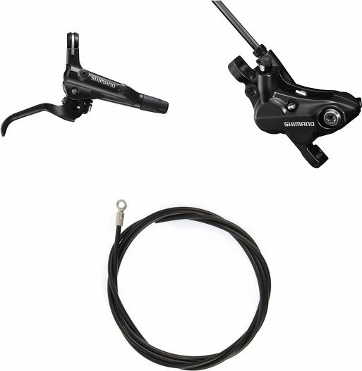 Actual product image Shimano MT501 4-piston disc brake HR PM I-Spec II (Rear brake, Brake kit, 4)