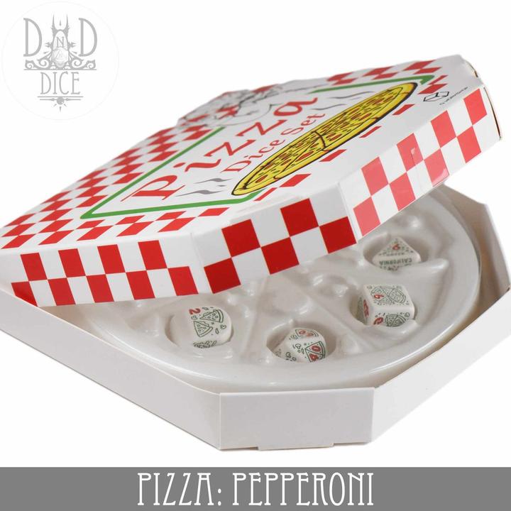 Produktbild Q Workshop Pizza Dice Set: Pepperoni
