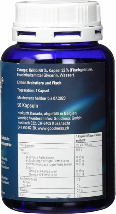 Image du produit Krillcare Huile de Krill 500 mg NKO90 (90 pièce(s), Capsules, 90 g)