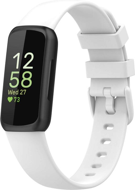 Image du produit Cover-Discount Fitbit Inspire 3 - Bracelet de remplacement en silicone blanc (Silicone, Inspire 3)
