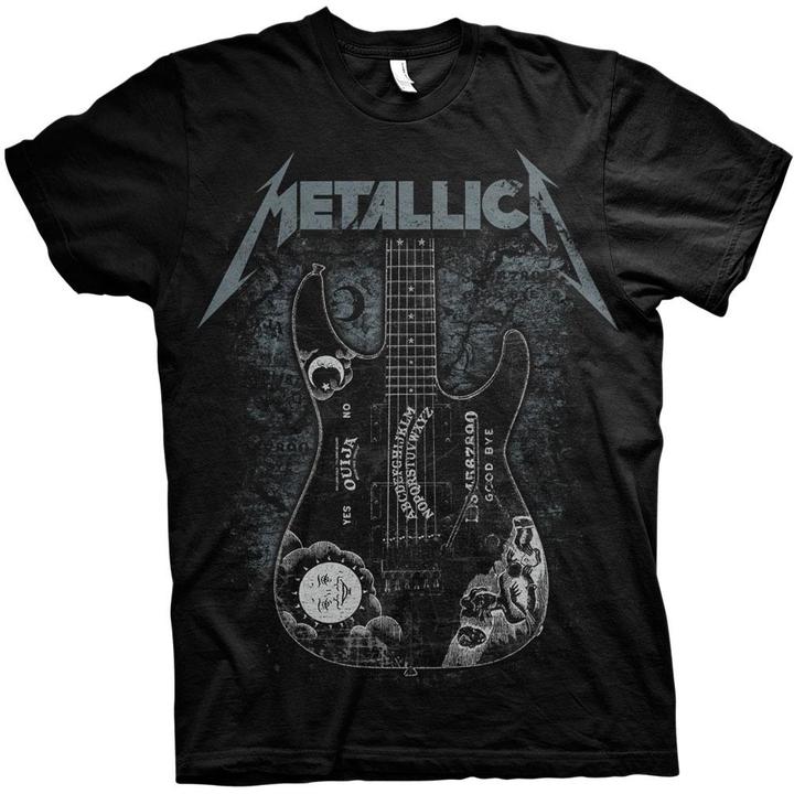 Actual product image Metallica Unisex Adult Hammett Ouija Guitar T-Shirt (XXL)