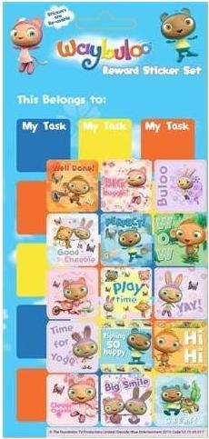 Image du produit Waybuloo - Tableau de récompense avec autocollants
