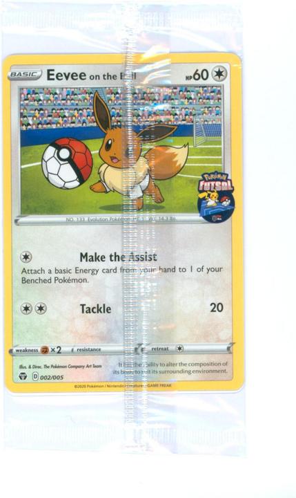 Immagine prodotto Pokémon Eevee On The Ball 002/005 - Futsal Promo Sealed - TCG (Inglese, Display del booster)