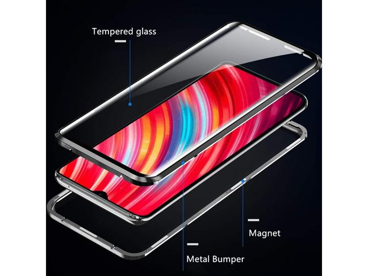 Actual product image G-Case Xiaomi Redmi Note 8 Aluminium Magnetic Glass Case Cover (Xiaomi Redmi Note 8)