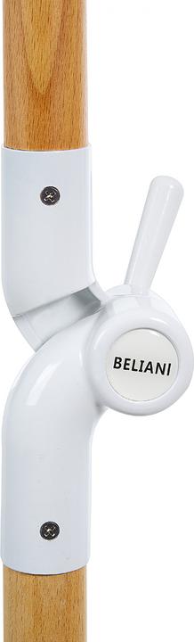 Image du produit Beliani Parasol ⌀ 150 cm blanc avec volant MONDELLO (1.50 m)