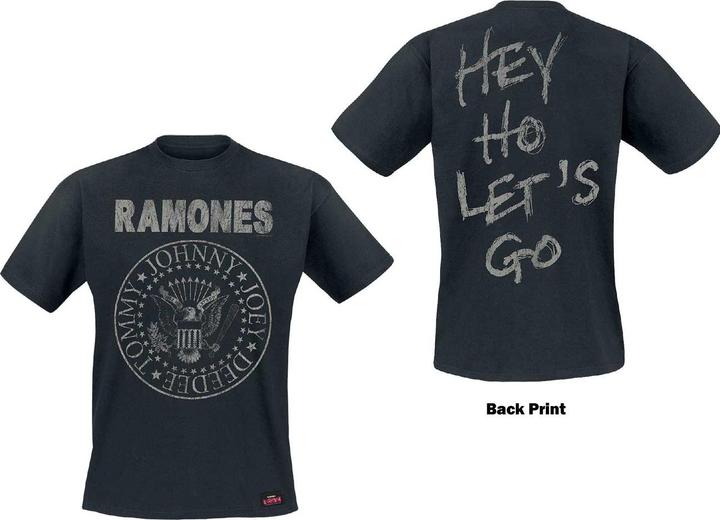 Actual product image Ramones Seal Hey Ho (Back Print) (XXL)