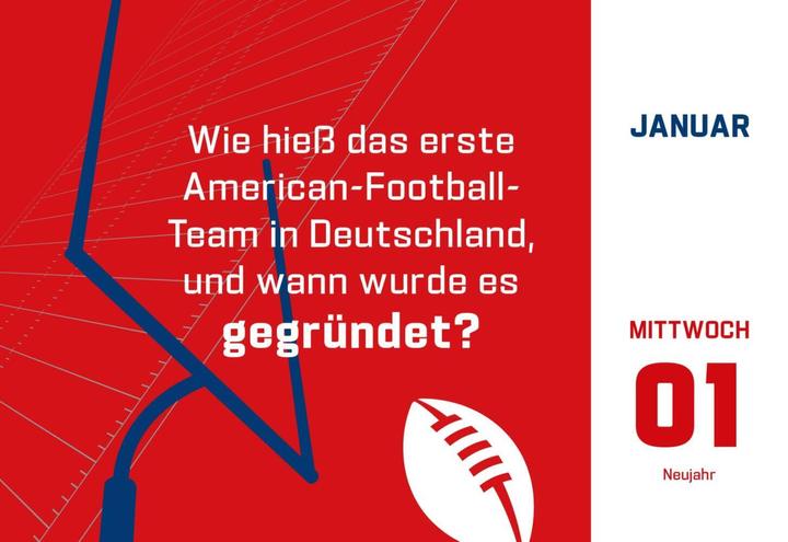Immagine prodotto Calendario dei quiz NFL - 2025 (11 x 16 cm, Tedesco)