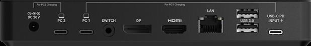 Produktbild i-tec USB-C Dual KVM Display Docking Station 4K (USB-C, 9 Ports)