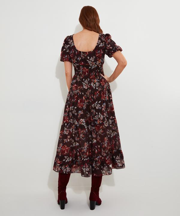 Produktbild Joe Browns Dark Floral Elasticated Maxi Dress (38)
