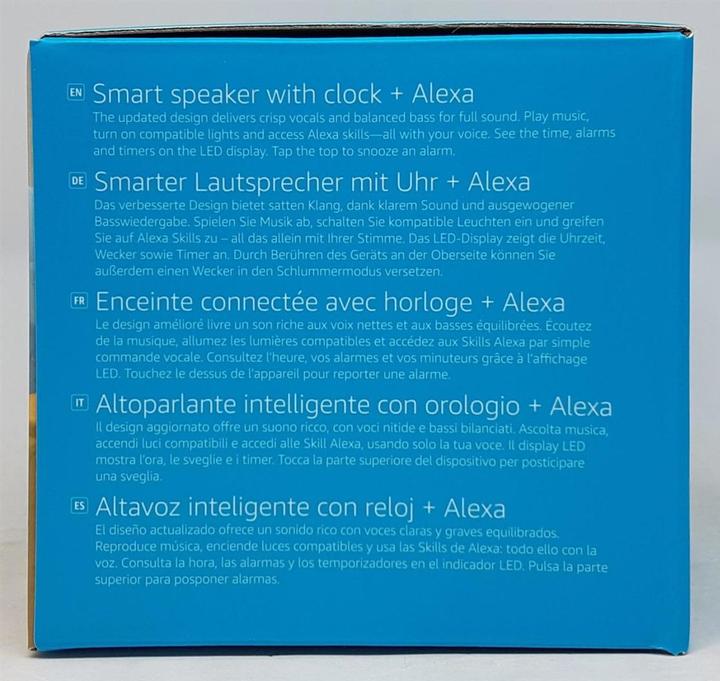 Produktbild Amazon Echo Dot (4. Gen.) mit Uhr (Amazon Alexa)