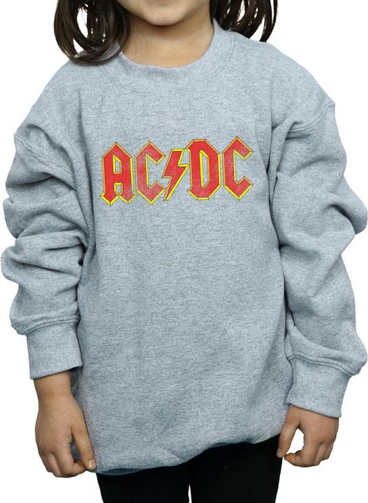 Immagine prodotto AC/DC Distressed Red Logo Felpa Ragazze (152, 158)