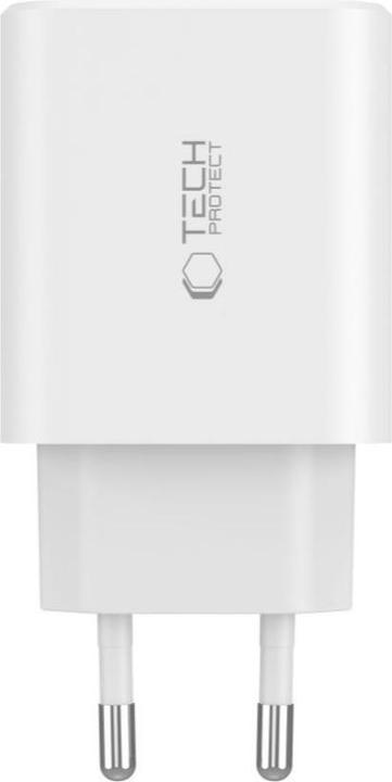 Image du produit Tech-Protect NC30W chargeur réseau 2x USB-C PD 30W / USB-A QC 3.0 - noir (30 W)