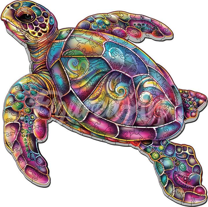 Produktbild Figured'Art Holzpuzzle 2D Design - Meeresschildkröte (200 Teile)