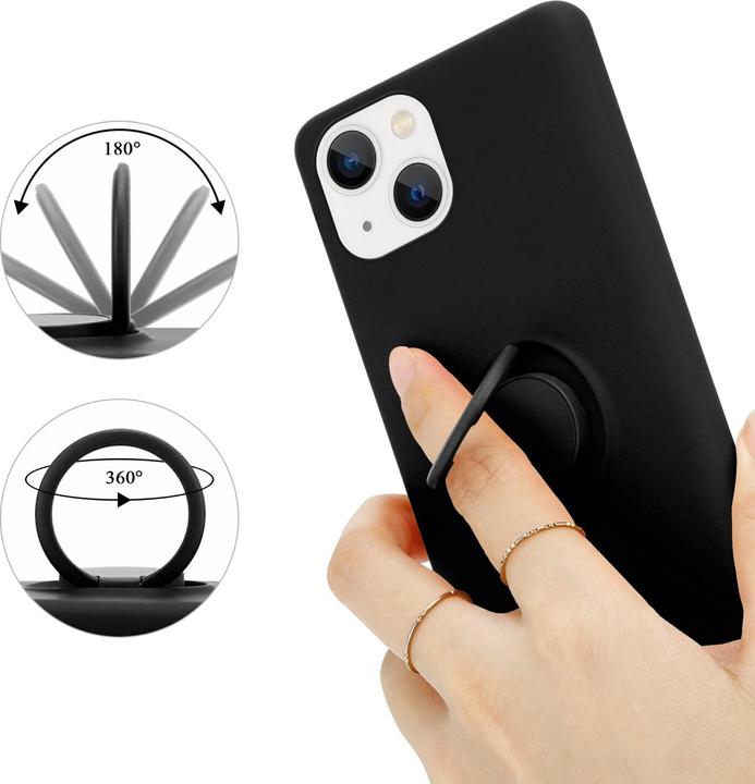 Immagine prodotto Cadorabo Custodia per Apple iPhone 14 in TPU Liquid Ring Stile Custodia in silicone (Apple iPhone 14)
