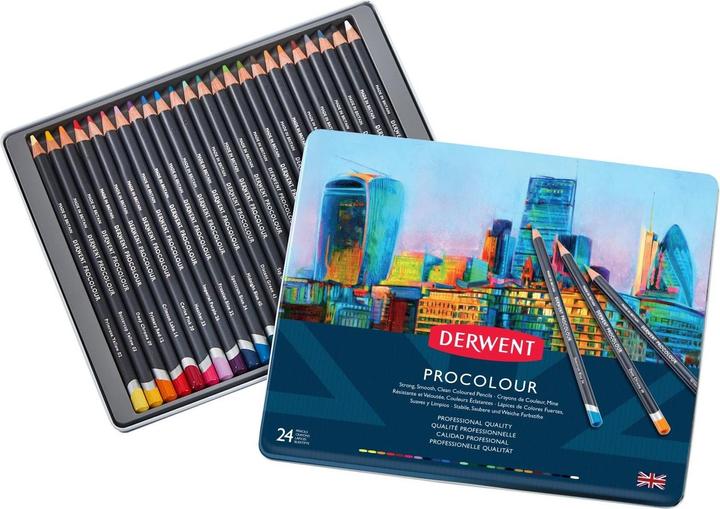 Image du produit Derwent Set de crayons de couleur Procolour, 24 pièces (24 x)