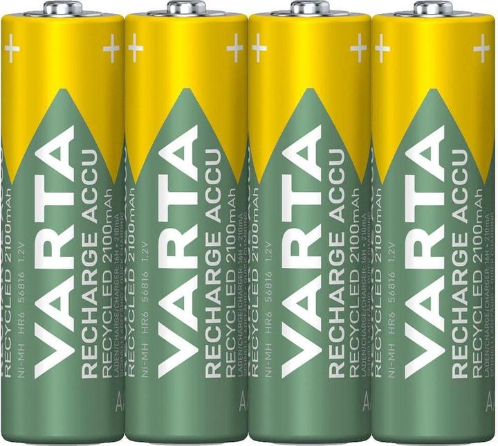 Actual product image Varta Recharge Accu Recycled (4 pcs., AA, 2100 mAh)