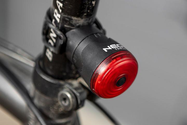 Actual product image Neo Bicycle rear light, STOP function