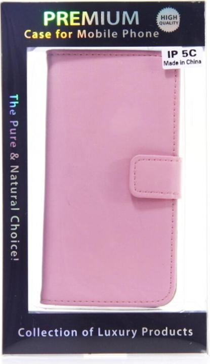 Immagine prodotto NoName Custodia a libro in pelle sottile per iPhone 5c - rosa (Apple iPhone 5c)