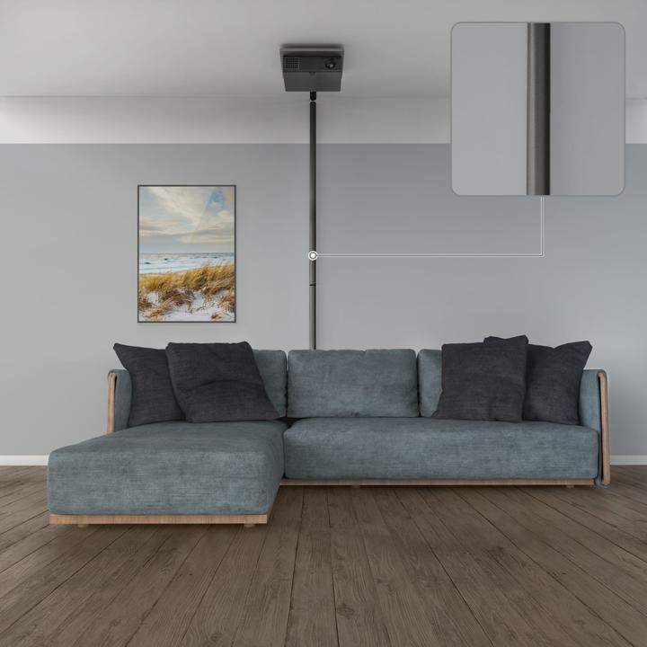 Immagine prodotto Hama Canalina per cavi in alluminio, angolare, 110 x 5 x 2,6 cm, nera (Tubazione, 110 cm)