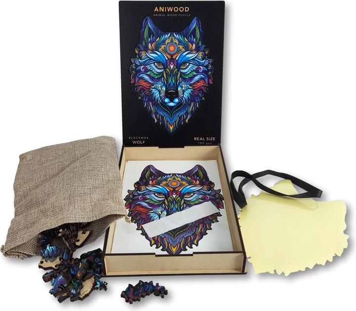 Image du produit Aniwood Puzzle motif loup (S) (100 pièces)