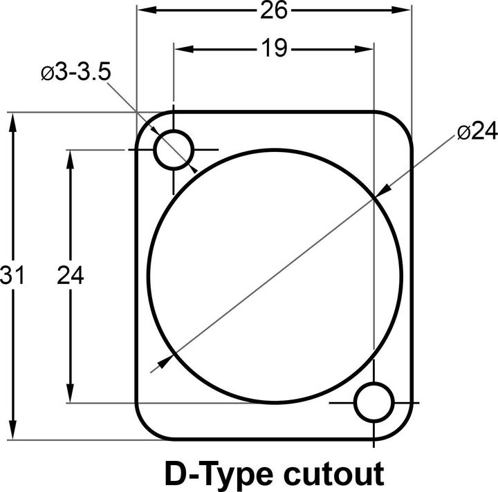 Image du produit Exsys Panneau de rack 19", 1U, 12x D-type (XLR), avec barre de soudure (Accessoire)