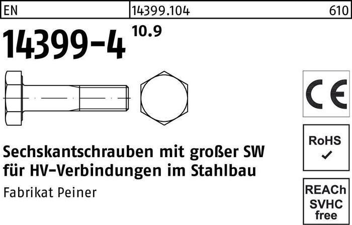 Actual product image Peiner Hexagon head screw EN 14399-4 M 16 x 130 10.9 (1 Screws per piece)