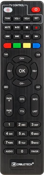 Image du produit Cabletech Tuner DVB-T2 H.265 HEVC (DVB-T, DVB-T2)