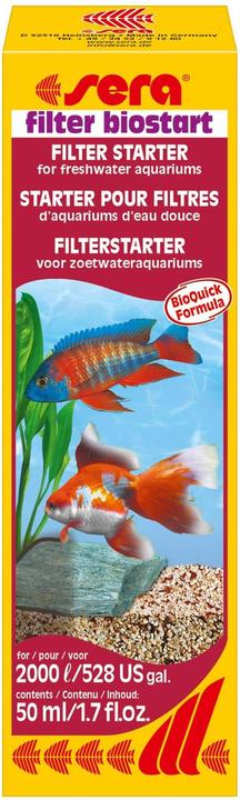 Produktbild Sera Wasserpflege filter biostart, 50 ml (Wasserpflege Aquarium)