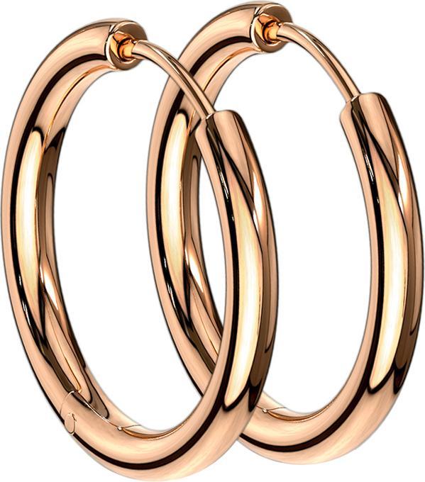Immagine prodotto Hollywood Body Jewelry Orecchini oro rosa (senza ottone, Acciaio chirurgico 316L)
