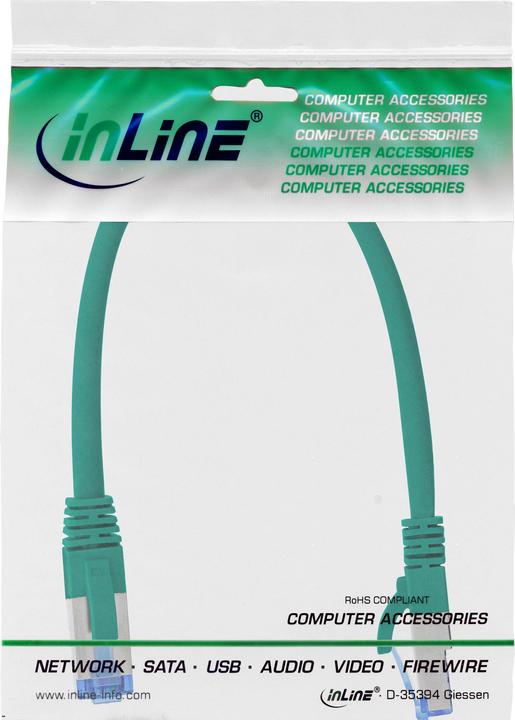 Actual product image InLine Patch cable (S/FTP, CAT6a, 0.25 m)