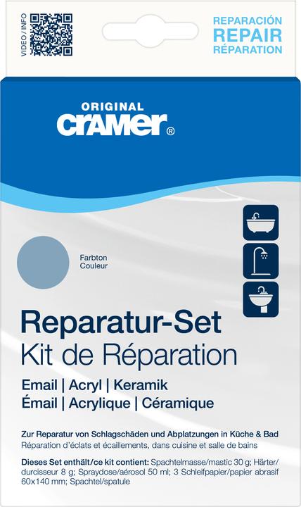 Produktbild Cramer Reparatur-Set bermudablau für Keramik, Email und Acryl (Bermudablau)