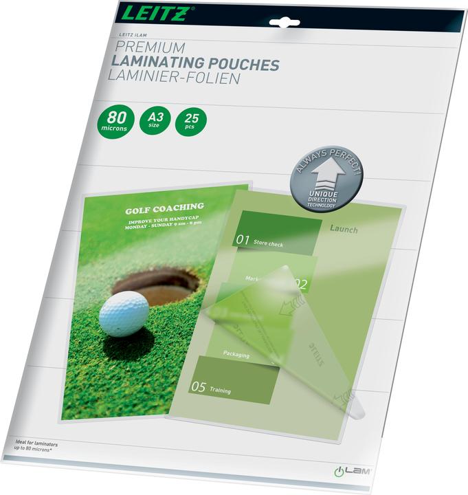 Actual product image Leitz Laminating film (A3, 25 Piece, 80 µm)