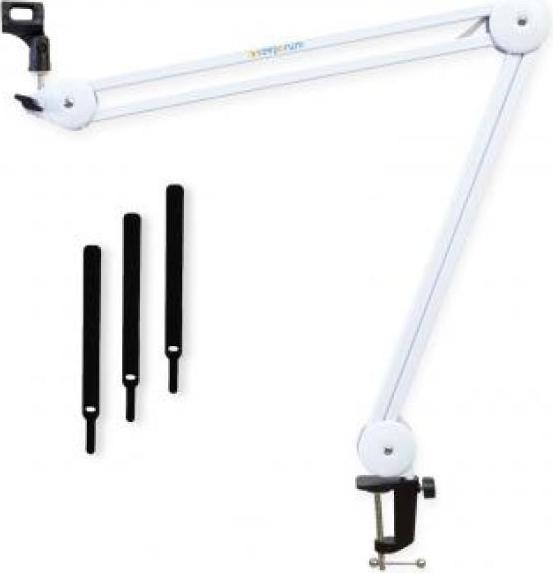 Produktbild keepdrum Tablethalter mit Gelenkarm Stativ Weiss